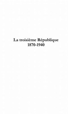 Cover Troisieme republique la (eBook, PDF)