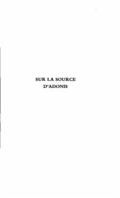 SUR LA SOURCE D'ADONIS (eBook, PDF)