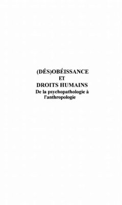 (DES)OBEISSANCE ET DROITS HUMAINS (eBook, PDF)