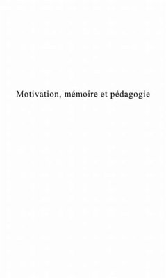 Cover Motivation, memoire et pedagogie (eBook, PDF)