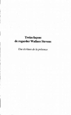 Cover TREIZE FACONS DE REGARDER WALLACE STEVENS (eBook, PDF)