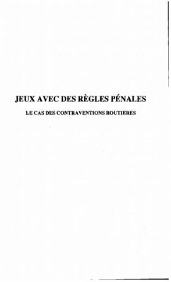 Cover Jeux avec des Regles Penales (eBook, PDF)