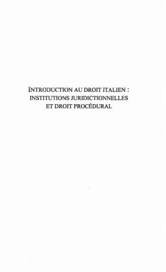 Introduction au droit italien (eBook, PDF)