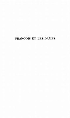 Cover Francois et les dames (eBook, PDF)