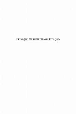 L'ethique de Saint Thomas d'Aquin (eBook, PDF)