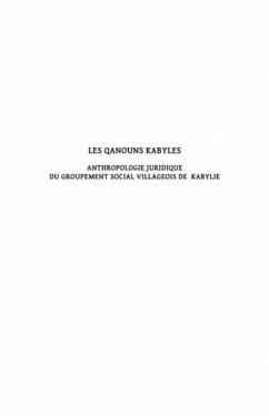 Cover Les qanouns kabyles - anthropologie juri (eBook, PDF)