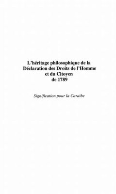 L'HERITAGE PHILOSOPHIQUE DE LADECLARATION DES DROITS DE L'H (eBook, PDF)