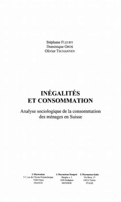 Inegalite et consommation (eBook, PDF)