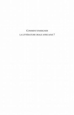 Comment enseigner la litterature orale africaine ? (eBook, PDF)