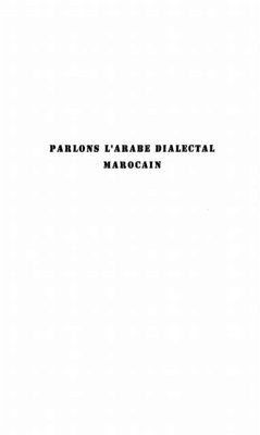 PARLONS L'ARABE DIALECTAL MAROCAIN (eBook, PDF)