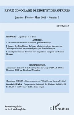 Revue congolaise de droit des affaires N(deg) 5 (eBook, ePUB)