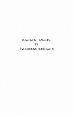 Placement familial et evolutions societales (eBook, PDF) Cover Placement familial et evolutions societales (eBook, PDF)