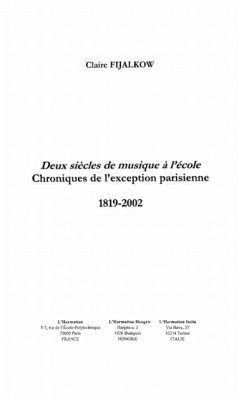 Deux siecles de musique a l'ecole (eBook, PDF)