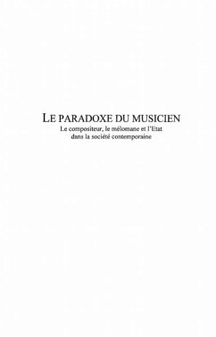 Paradoxe du musicien (eBook, PDF)