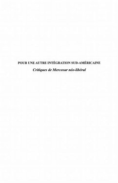 Pour une autre integration sud-americain (eBook, PDF) Cover Pour une autre integration sud-americain (eBook, PDF)