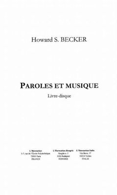 Cover Paroles et musique (eBook, PDF)