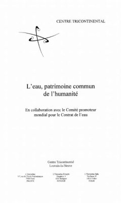 Eau patrimoine commun de l'humanite (eBook, PDF)