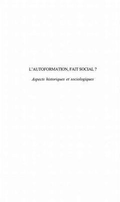Cover L'AUTOFORMATION, FAIT SOCIAL ? (eBook, PDF)
