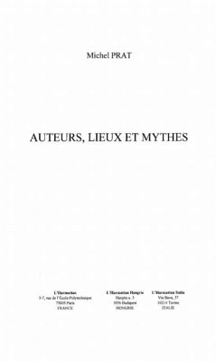 Cover AUTEURS, LIEUX ET MYTHES (eBook, PDF)