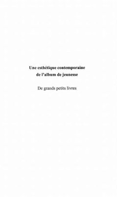 UNE ESTHETIQUE CONTEMPORAINE DE L'ALBUM DE JEUNESSE (eBook, PDF)