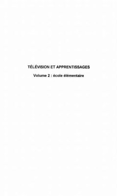 Television et apprentissages (eBook, PDF) Television et apprentissages (eBook, PDF)
