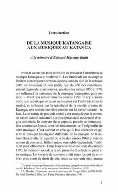 Musique urbaine au Katanga (eBook, PDF)