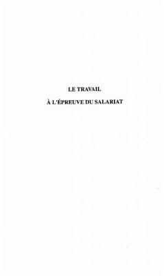 Cover LE TRAVAIL A L'EPREUVE DU SALARIAT (eBook, PDF)