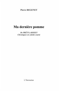 Cover Ma derniere pomme - de prety abissey. - (eBook, PDF)
