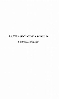La vie associative a Saint-Lo (eBook, PDF)