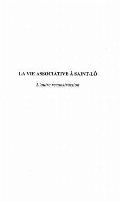 Cover La vie associative a Saint-Lo (eBook, PDF)