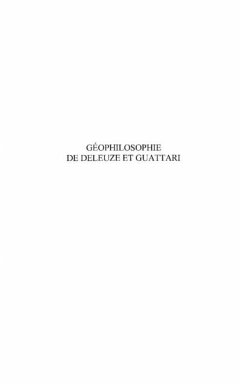Geophilosophie de deleuze et guattari (eBook, PDF) - Antonioli Manola