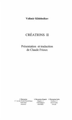 Creations II (eBook, PDF) - Velimir Khlebnikov
