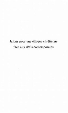 Cover Jalons pour une ethique chretienne face aux defis (eBook, PDF)