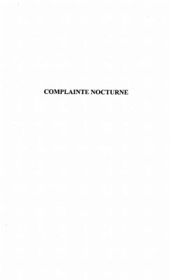 Cover Complainte nocturne (eBook, PDF)