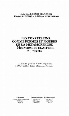 LES CONVERSIONS COMME FORMES ET FIGURES DE LA METAMORPHOSE (eBook, PDF)