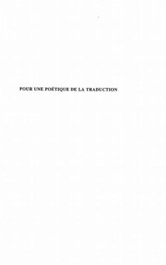 POUR UNE POETIQUE DE LA TRADUCTION (eBook, PDF)