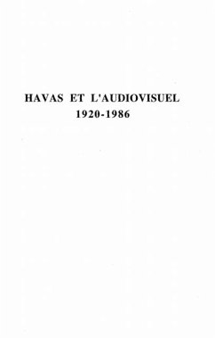 Cover Havas et l'audiovisuel 1920-1986 (eBook, PDF)