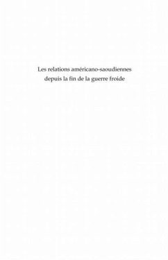 Relations americano-saoudiennes depuis l (eBook, PDF)
