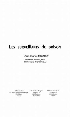 Cover Surveillants de prison (eBook, PDF)