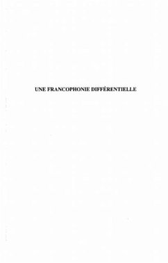 Une francophonie differentielle (eBook, PDF)