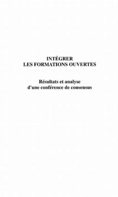 Cover INTEGRER LES FORMATIONS OUVERTES (eBook, PDF)