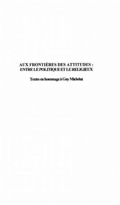 Aux frontieres des attitudes (eBook, PDF)