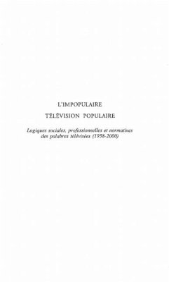 L'IMPOPULAIRE TELEVISION POPULAIRE (eBook, PDF) L'IMPOPULAIRE TELEVISION POPULAIRE (eBook, PDF)
