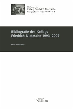 Cover Bibliografie des Kollegs Friedrich Nietzsche 1993-2009