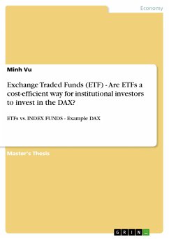 Exchange Traded Funds (ETF) - Are ETFs a cost-efficient way for institutional investors to invest in the DAX? (eBook, PDF)
