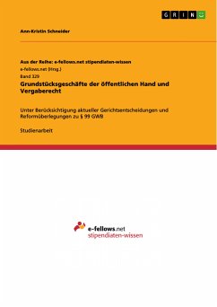 Grundstücksgeschäfte der öffentlichen Hand und Vergaberecht (eBook, PDF)