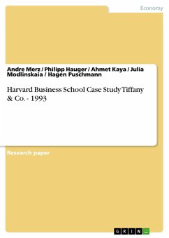 Harvard Business School Case Study Tiffany & Co. - 1993 (eBook, ePUB)