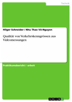 Qualität von Verkehrskenngrössen aus Videomessungen (eBook, PDF) - Schneider, Hilger; Võ-Nguyen, Nhu Thao