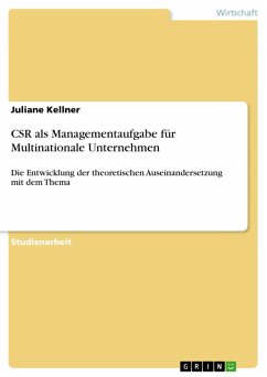 CSR als Managementaufgabe für Multinationale Unternehmen (eBook, ePUB) - Kellner, Juliane