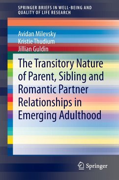 The Transitory Nature of Parent, Sibling and Romantic Partner Relationships in Emerging Adulthood - Milevsky, Avidan;Thudium, Kristie;Guldin, Jillian